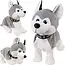 Kruzzel Interactieve Pluchen Hond - Husky - Reageert op Geluid