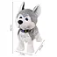 Kruzzel Interactieve Pluchen Hond - Husky - Reageert op Geluid