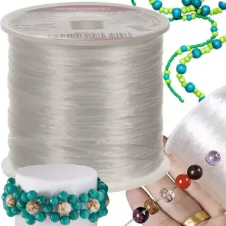 Kruzzel Elastisch Koord voor Sieraden – 40m Elastiek voor Armbanden Maken