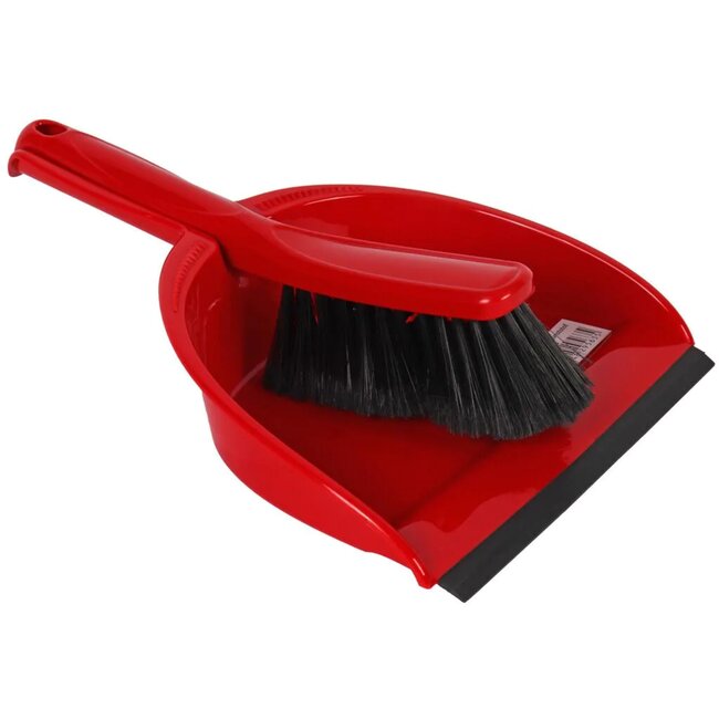 Talen Tools Stofblik en Stoffer - Rood, Zacht Haar, Ideaal voor Binnen