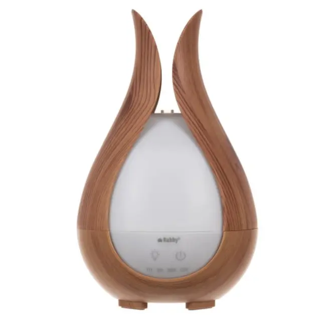 Ruhhy Aroma Diffuser - 200ml Luchtbevochtiger met LED Verlichting en Essentiële Oliën - Stijlvol Houten Design