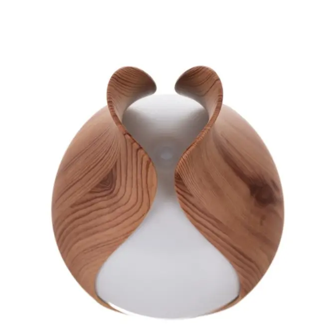 Ruhhy Aroma Diffuser - 200ml Luchtbevochtiger met LED Verlichting en Essentiële Oliën - Stijlvol Houten Design