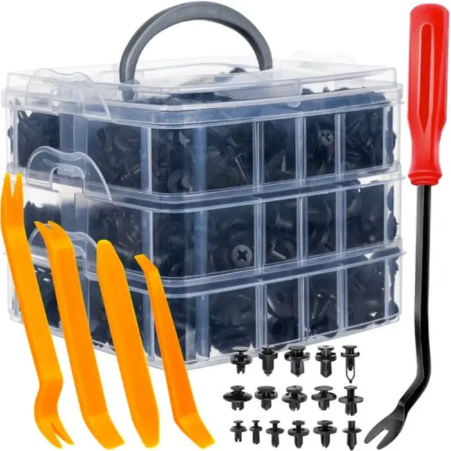 Xtrobb Auto Clips Set - 620 Stuks - Universele Bevestigingsclips met Verwijdertools
