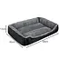 Purlov Honden- en Kattenmand - 60x45 cm - Comfortabel en Wasbaar Huisdierbed