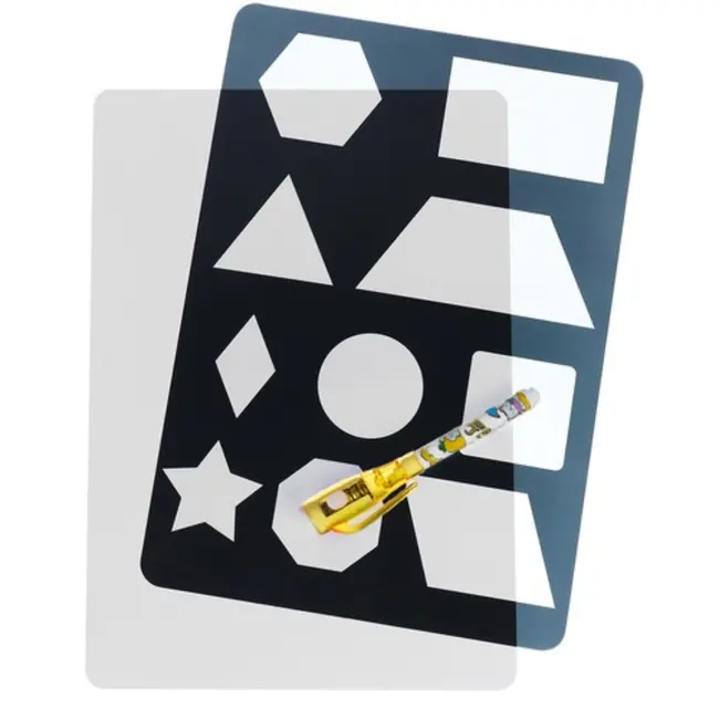 Ruhhy Lichttekenbord - LED Tekenbord voor Kinderen - Inclusief 6 Sjablonen en LED-pennen