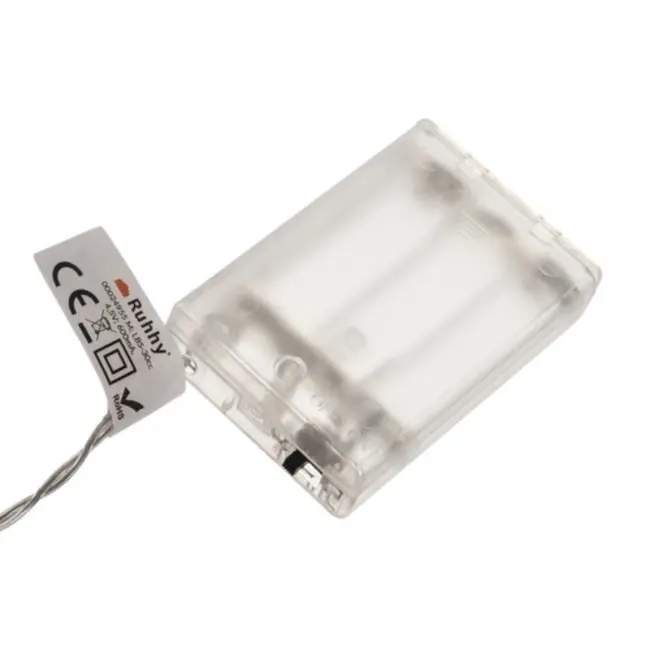 Ruhhy LED Rendier Kerstverlichting - 10 Stuks - Warme Witte Kerstlampjes met Batterijvoeding