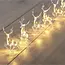 Ruhhy LED Rendier Kerstverlichting - 10 Stuks - Warme Witte Kerstlampjes met Batterijvoeding