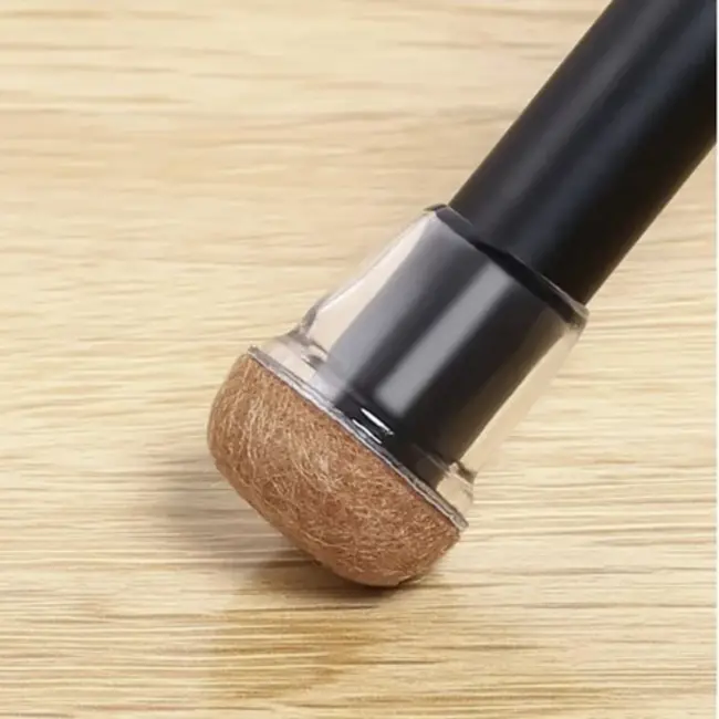 Ruhhy Stoelpoot Beschermers - Set van 4 - Transparante Overlays met Viltlaag