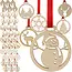 Ruhhy Houten Kerstballen – Set van 36 Stuks, Beige, DIY Decoratie – Perfect voor Kerstboom