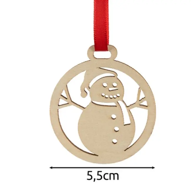 Ruhhy Houten Kerstballen – Set van 36 Stuks, Beige, DIY Decoratie – Perfect voor Kerstboom