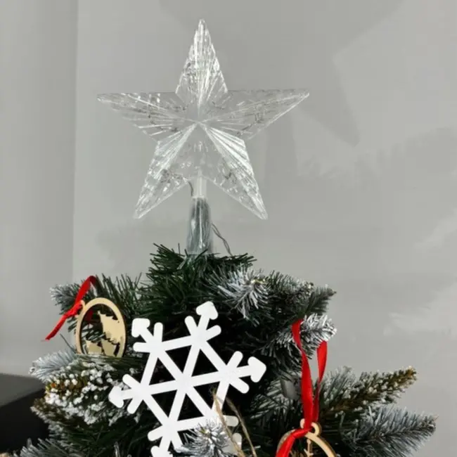 Ruhhy LED Kerstboom Ster – Warm Wit Licht, Energiezuinig – Perfecte Boomtopper