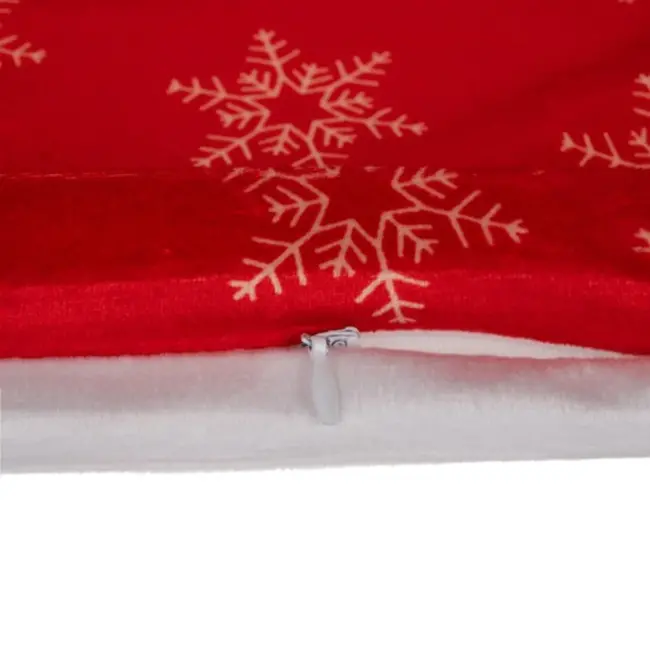 Ruhhy Kerst Kussenhoezen Set – 4 Stuks, Fluwelen Afwerking, 45x45 cm – Perfect voor Feestelijke Decoratie