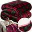 Ruhhy Dubbelzijdige Plaid – Warme Flanellen Deken, 160x200 cm – Klassiek Ruitpatroon