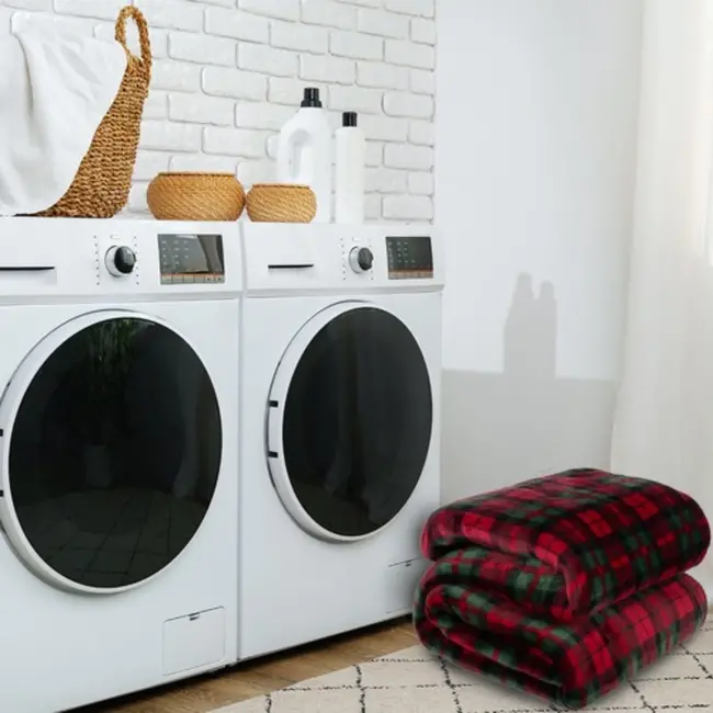 Ruhhy Dubbelzijdige Plaid – Warme Flanellen Deken, 160x200 cm – Klassiek Ruitpatroon