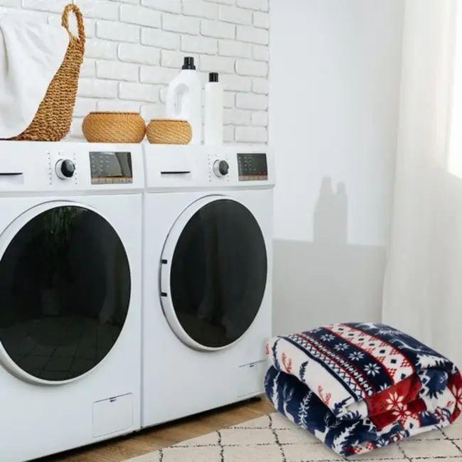 Ruhhy Kerst Deken + 2 Kussenhoezen – Warme en Zachte Set, 160x200 cm – Kerst Motief