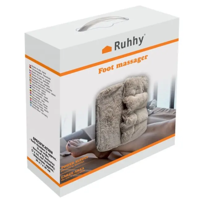 Ruhhy Voetmassage Slippers – Vibrerende Pantoffels met Verwarmend Effect voor Ontspanning