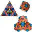 Kruzzel Magnetische Anti-Stress Kubus - 72 Vormen, Multicolor Design voor Stressverlichting