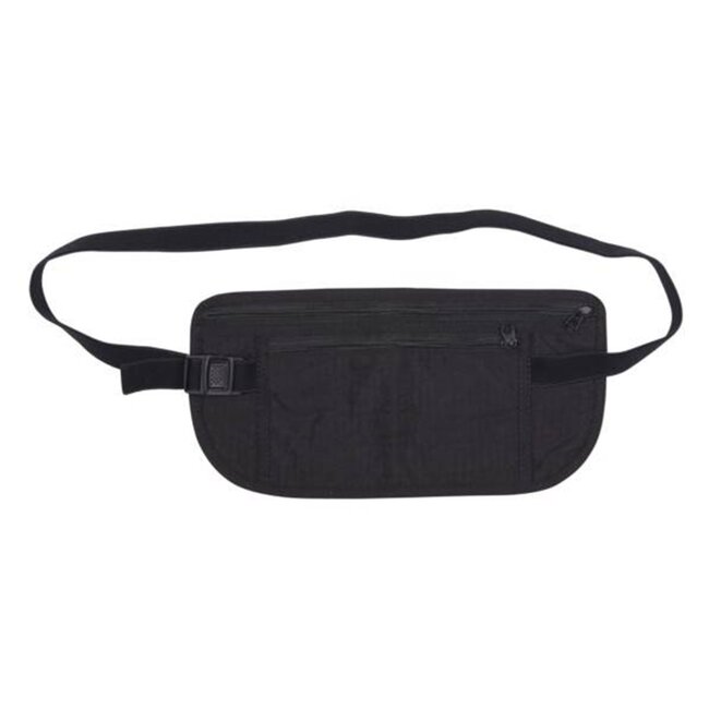 Benson Compacte heuptas - zwart - verstelbare riem - polyester - 29×13,5 cm