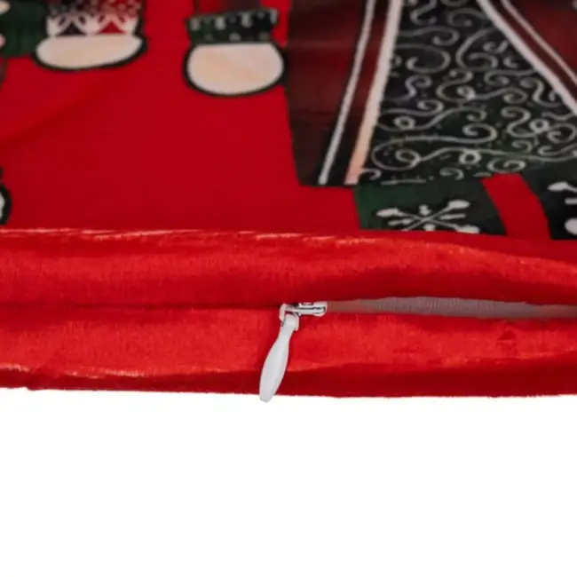 Ruhhy Kussenhoes Kerst 40x40 cm – Notenkraker Thema – Sfeervolle Kerstdecoratie