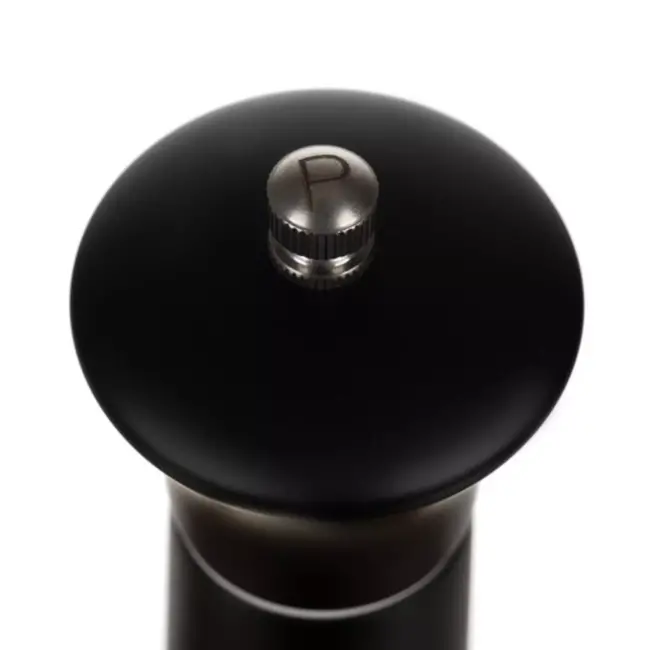 Ruhhy Peper- en Zoutmolen Set – Hout & Keramisch Mechanisme – Zwart en Wit