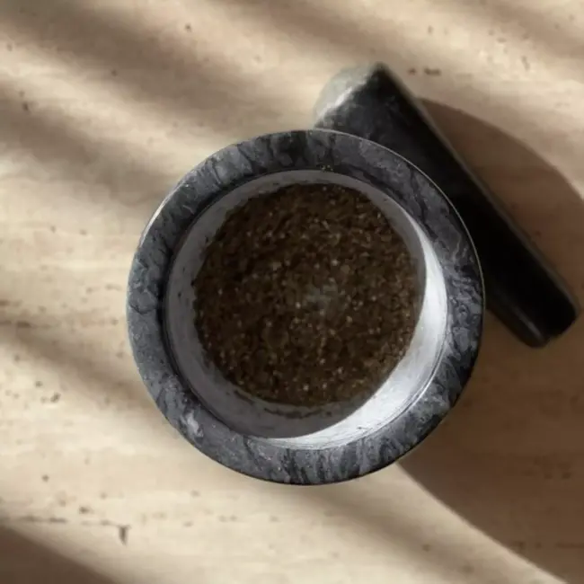 Ruhhy Marmeren Vijzel – Stevige Vijzel en Stamper voor Kruiden en Specerijen