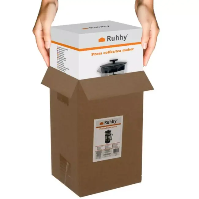 Ruhhy French Press Koffie- en Theemaker – 1 Liter Capaciteit voor 3-6 Kopjes