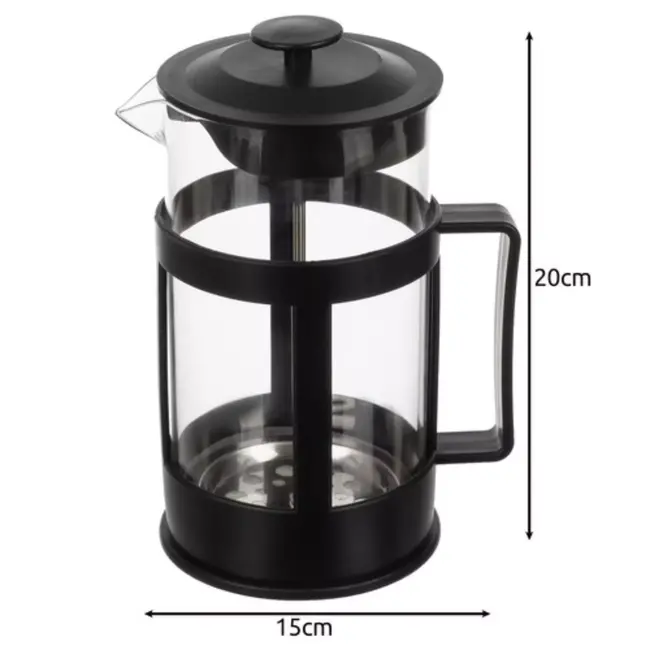 Ruhhy French Press Koffie- en Theemaker – 1 Liter Capaciteit voor 3-6 Kopjes