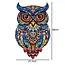 Kruzzel Houten Uilen Puzzel – 177 Stukken – Kleurrijke Decoratieve Puzzel