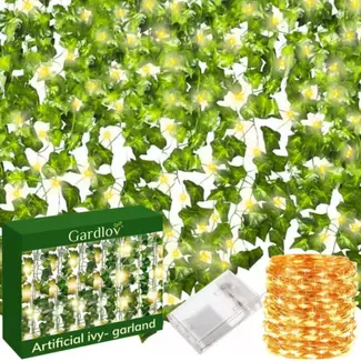 Gardlov Kunstklimop met LED Verlichting – Natuurlijke Sfeer voor Thuis
