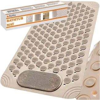Ruhhy Anti-Slip Badkamer Mat – Veiligheid en Massage voor Douche en Bad