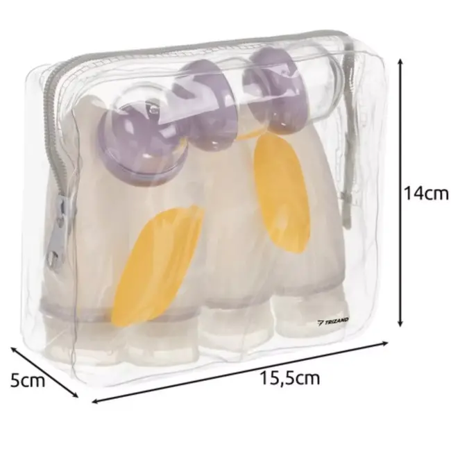 Trizand Reisset met Lekvrije Flesjes – Ideaal voor Handbagage