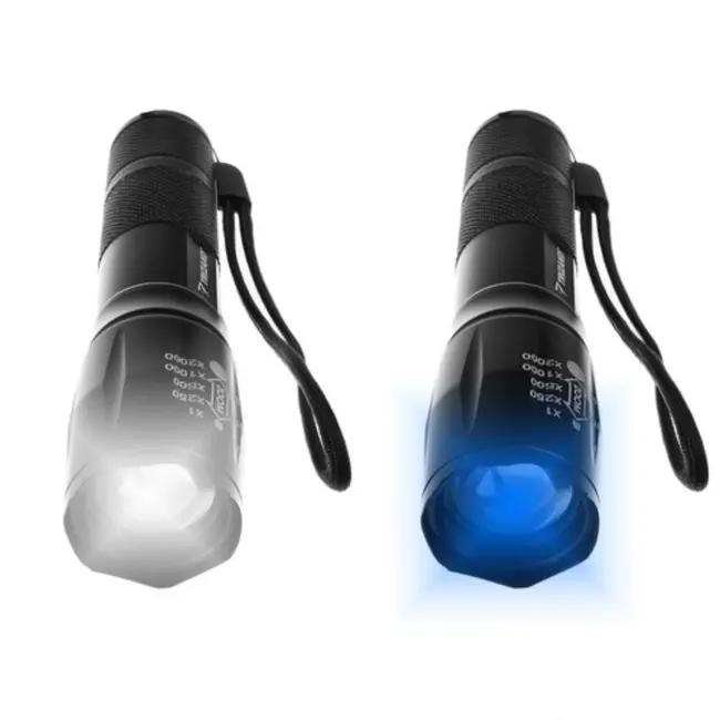 Trizand 2-in-1 XPE UV Zaklamp - Krachtige LED en UV Functie, Schokbestendig en Waterdicht