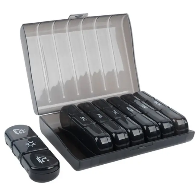 Ruhhy Medicatie Organizer - 7 Dagen, Compacte Weekplanner met 3 Tijdsvakken per Dag