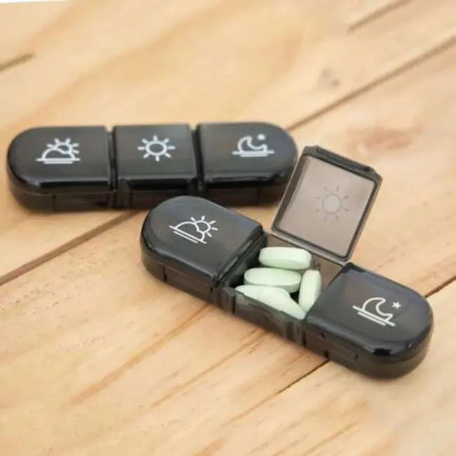 Ruhhy Medicatie Organizer - 7 Dagen, Compacte Weekplanner met 3 Tijdsvakken per Dag