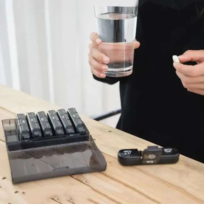 Ruhhy Medicatie Organizer - 7 Dagen, Compacte Weekplanner met 3 Tijdsvakken per Dag