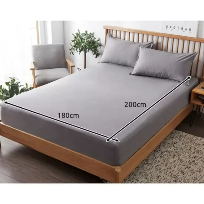 Ruhhy Hoeslaken 180x200 cm - Zacht Katoen Jersey met Elastiek