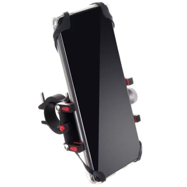 Trizand Telefoonhouder voor Fiets - Verstelbaar - Antislip - Rubberen Beveiliging