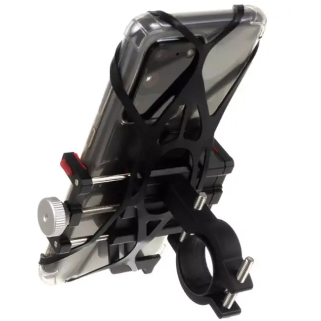 Trizand Telefoonhouder voor Fiets - Verstelbaar - Antislip - Rubberen Beveiliging