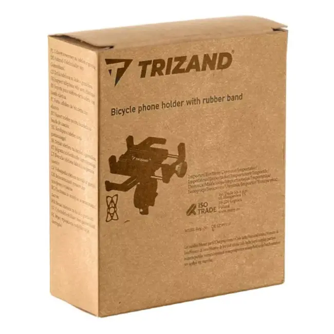 Trizand Telefoonhouder voor Fiets - Verstelbaar - Antislip - Rubberen Beveiliging