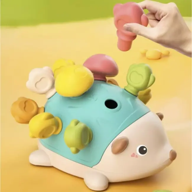 Kruzzel Educatieve Puzzel - Sensorische Egel - Leren Tellen & Motoriek