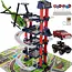 Kruzzel Speelgoedgarage - 4 Verdiepingen - Inclusief Lift, Auto's en Helikopter
