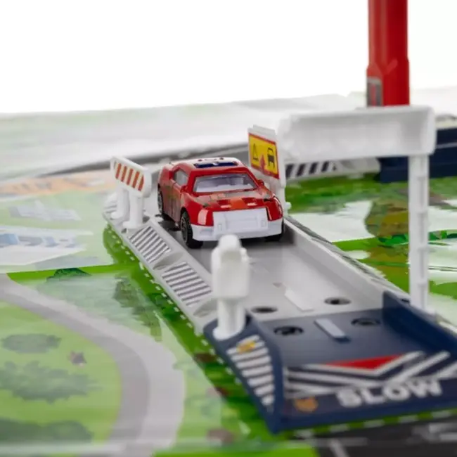 Kruzzel Speelgoedgarage - 4 Verdiepingen - Inclusief Lift, Auto's en Helikopter