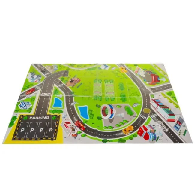 Kruzzel Speelgoedgarage - 4 Verdiepingen - Inclusief Lift, Auto's en Helikopter