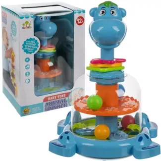 Kruzzel Kruzzel Spinning Top - Interactieve Nijlpaard Carousel - Educatief Speelgoed