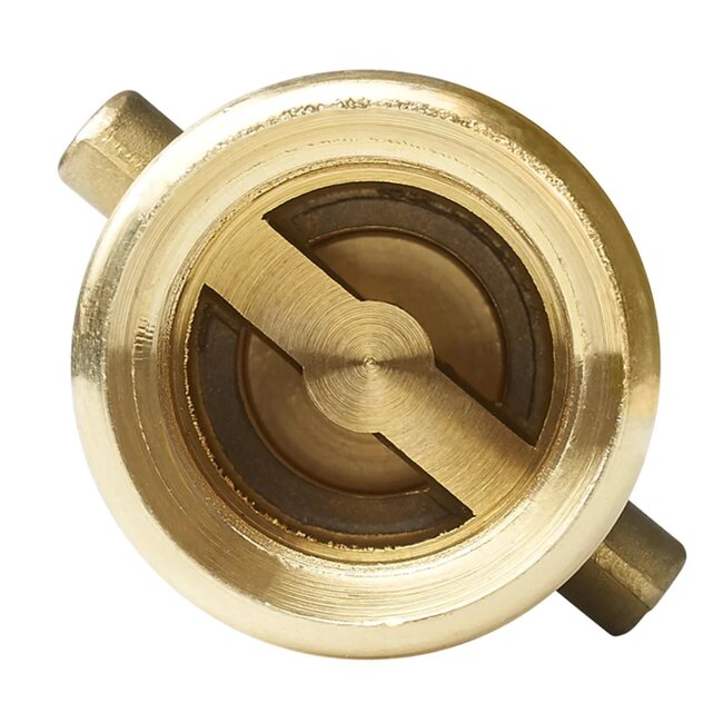 ProPlus Bajonet LPG verloopnippel - 10 mm - messing - goud