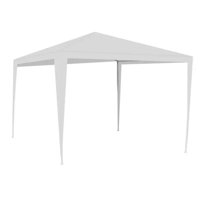 Gardlov Tuinpaviljoen 3x3m - Inclusief 4 Wanden - Wit - Weerbestendig en Stabiel