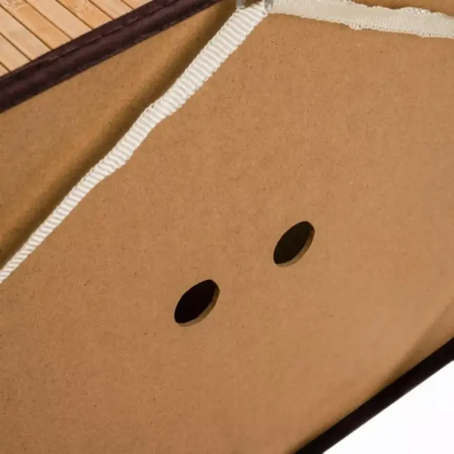 Ruhhy Bamboe Wasmand - Twee Compartimenten - 100L - Stijlvol en Duurzaam