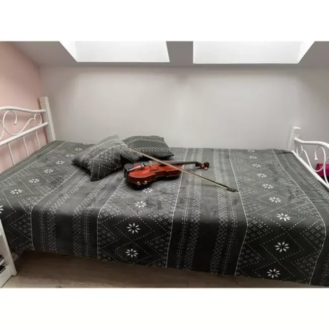 Kruzzel Winterdeken - Grijs 160x200 cm - Inclusief 2 Kussenslopen