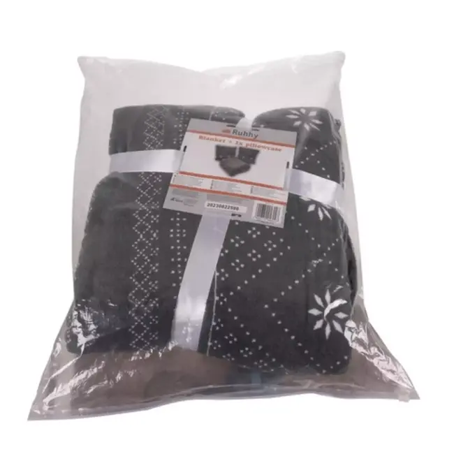 Kruzzel Winterdeken - Grijs 160x200 cm - Inclusief 2 Kussenslopen