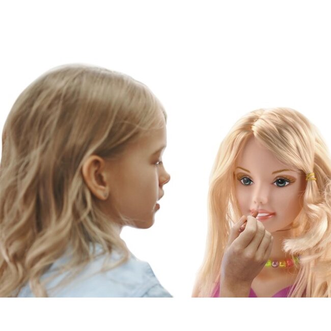 Kruzzel Hair Styling Head + Accessoires - Creatieve Haarstijlen voor Kinderen